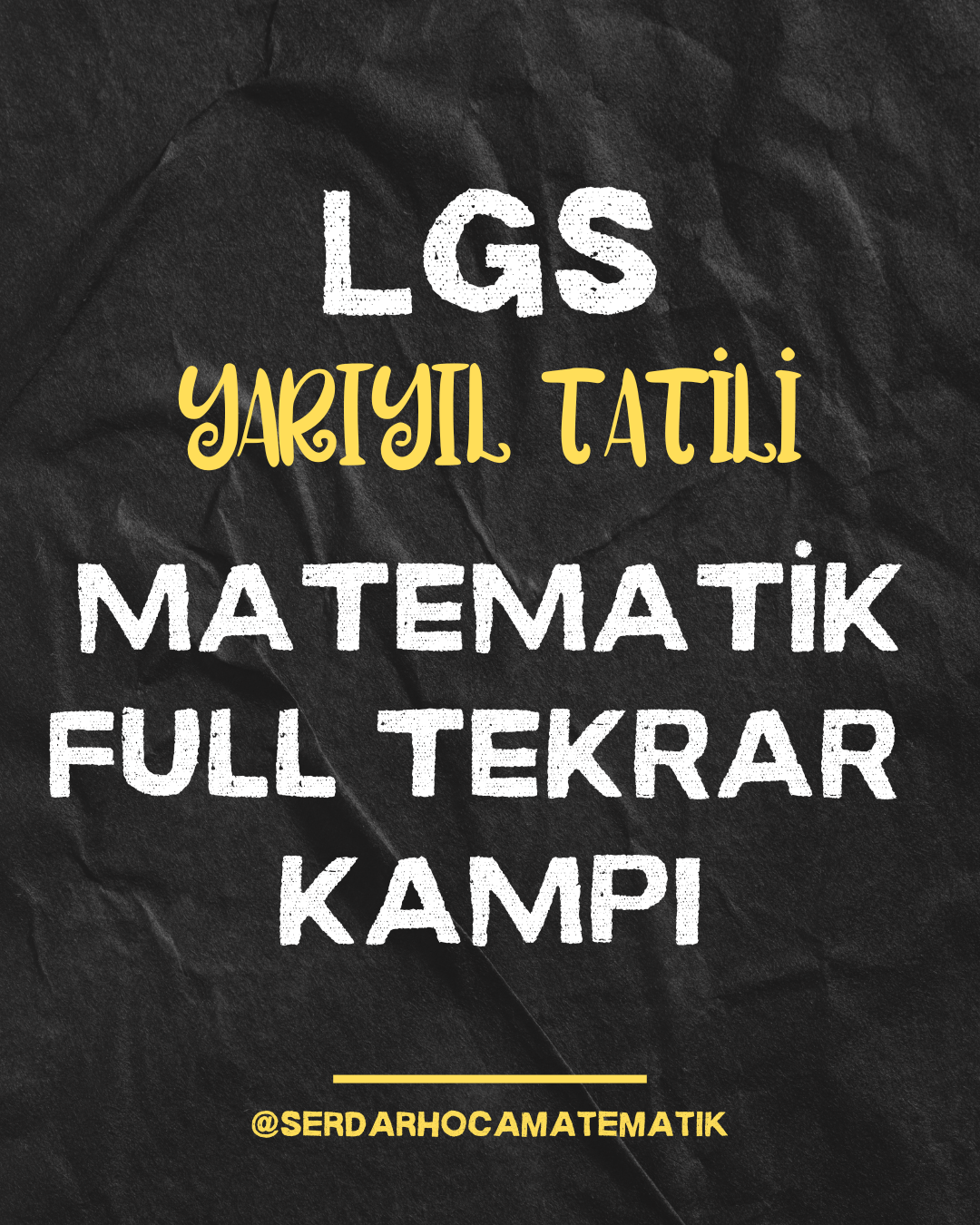 2026 LGS MATEMATİK YARIYIL TATİLİ FULL TEKRAR KAMPI
